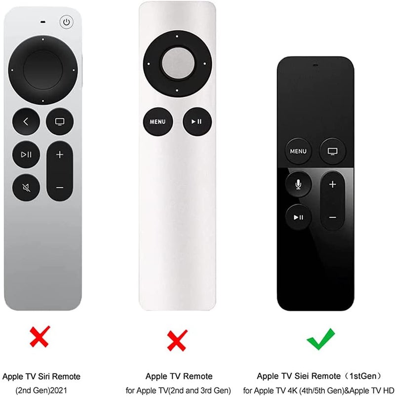 Akwox Light Weight [Anti Slip] Shock Proof Silicone Cover for New Apple Tv 4th / 4k 5th Generation Siri Remote Controller (Watermelon red) -not for New Apple 4k TV Series 6th Gen 2021 - Image 2
